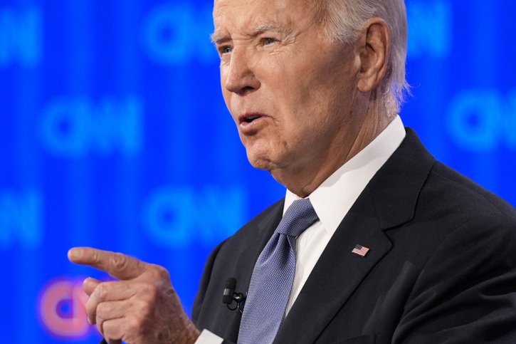 Joe Biden a fait mauvaise figure lors du débat. © KEYSTONE/AP/Gerald Herbert