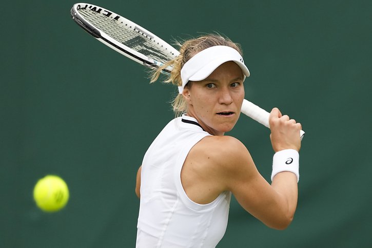 Viktorija Golubic n'a marqué que 3 jeux dans son 1er tour à Wimbledon © KEYSTONE/AP/Alberto Pezzali
